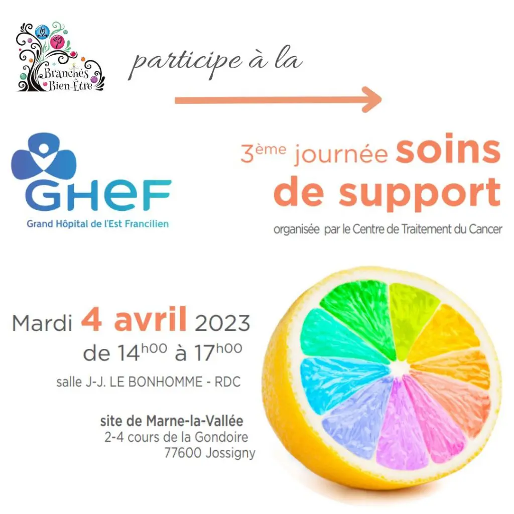 Affiche sur la '3ème journée soins de support'