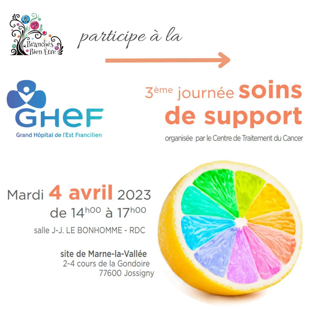 Affiche sur la '3ème journée soins de support'